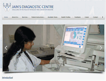 Tablet Screenshot of jaindiagnosticcentre.com